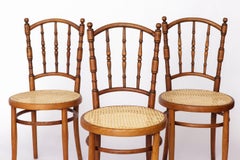 Set of 4 Josef Kohn Bentwood Chairs – Austrian Vintage 1930s–1950s, Beechwood