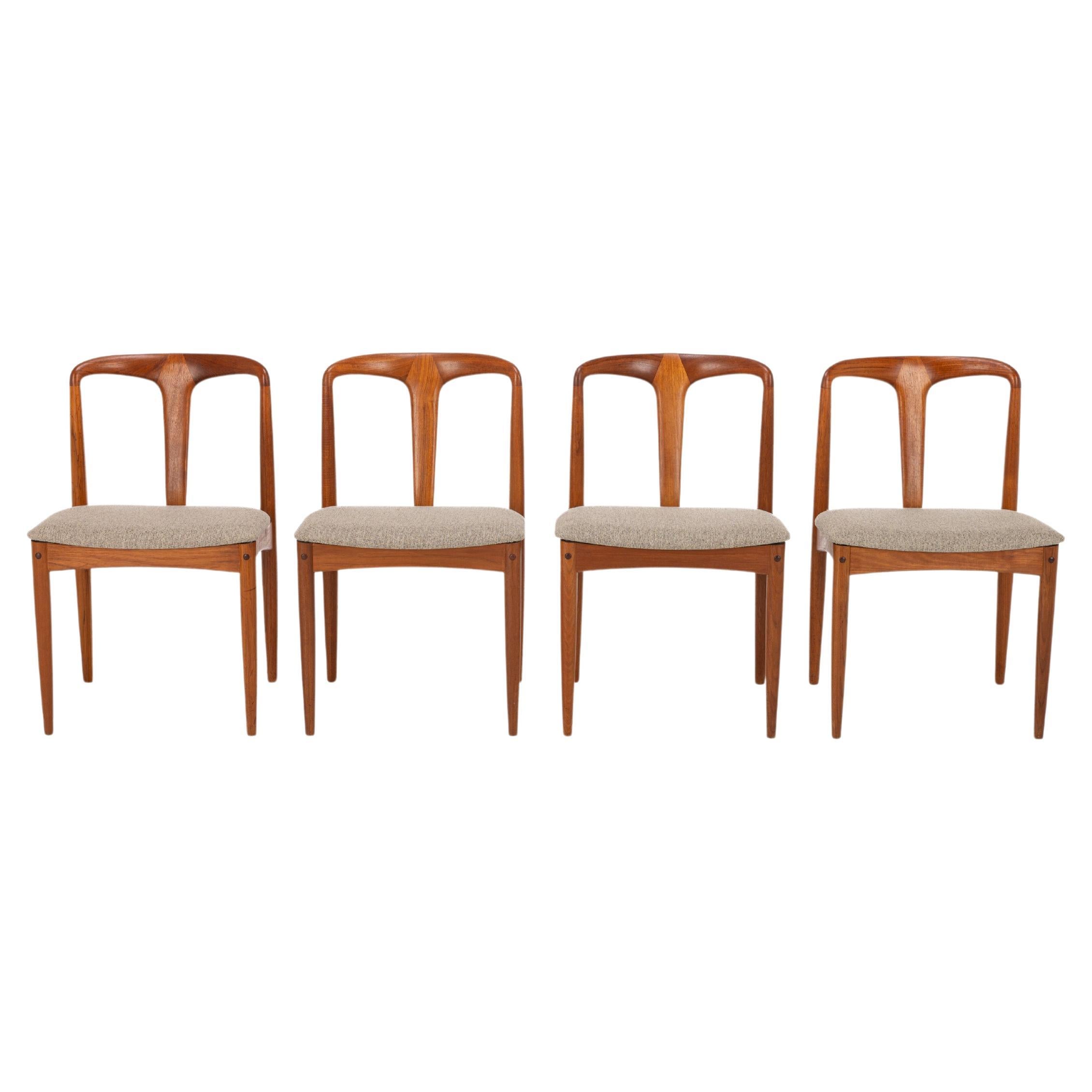 Set di 4 sedie da pranzo Juliane di Johannes Andersen per Uldum Mobelfabrik, anni 
60 in vendita