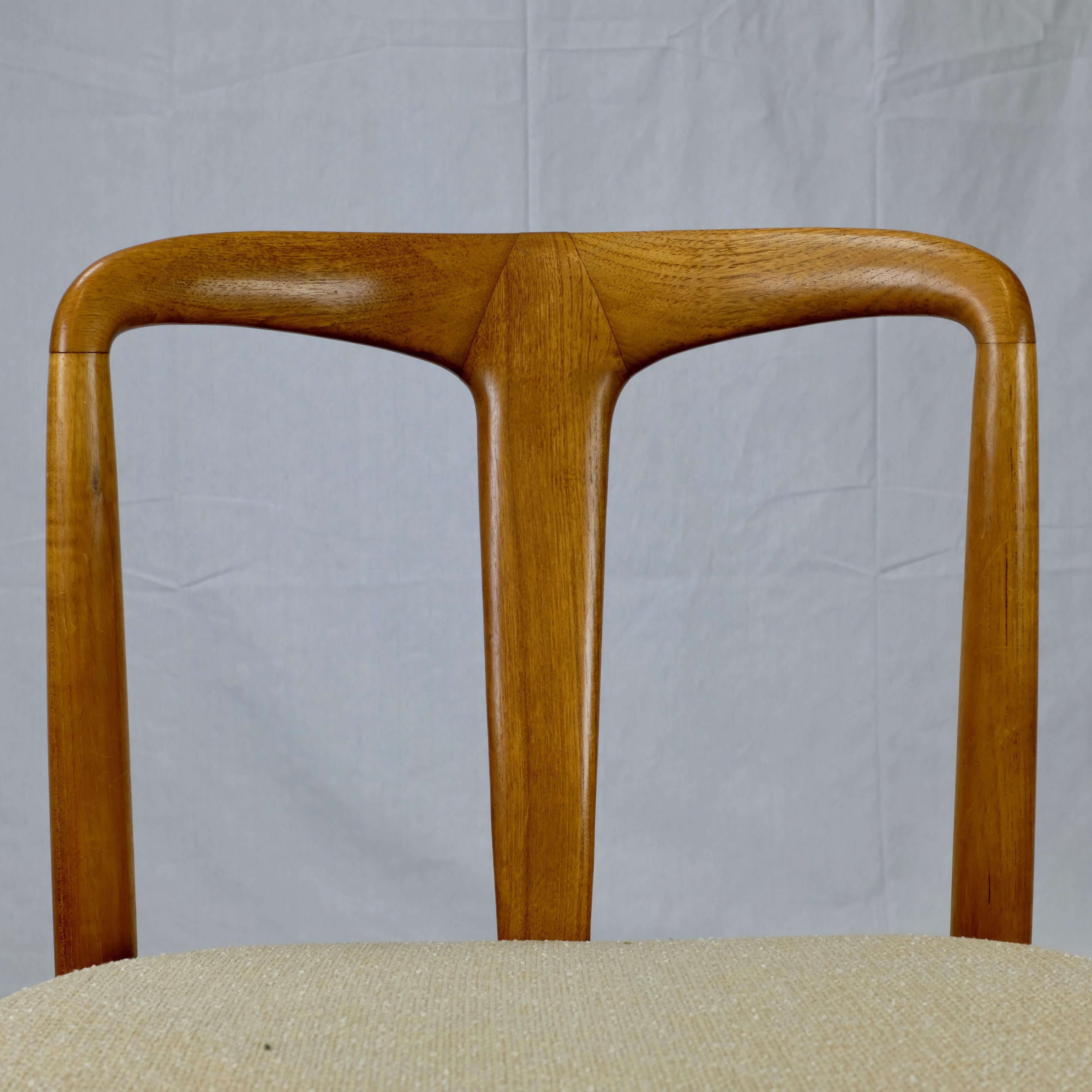 Set of 4 'Juliane' Teak Dining Chairs by Johannes Andersen (Teakholz) im Angebot