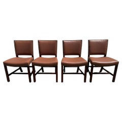 Set of 4 Kaare Klint "Red Chairs"