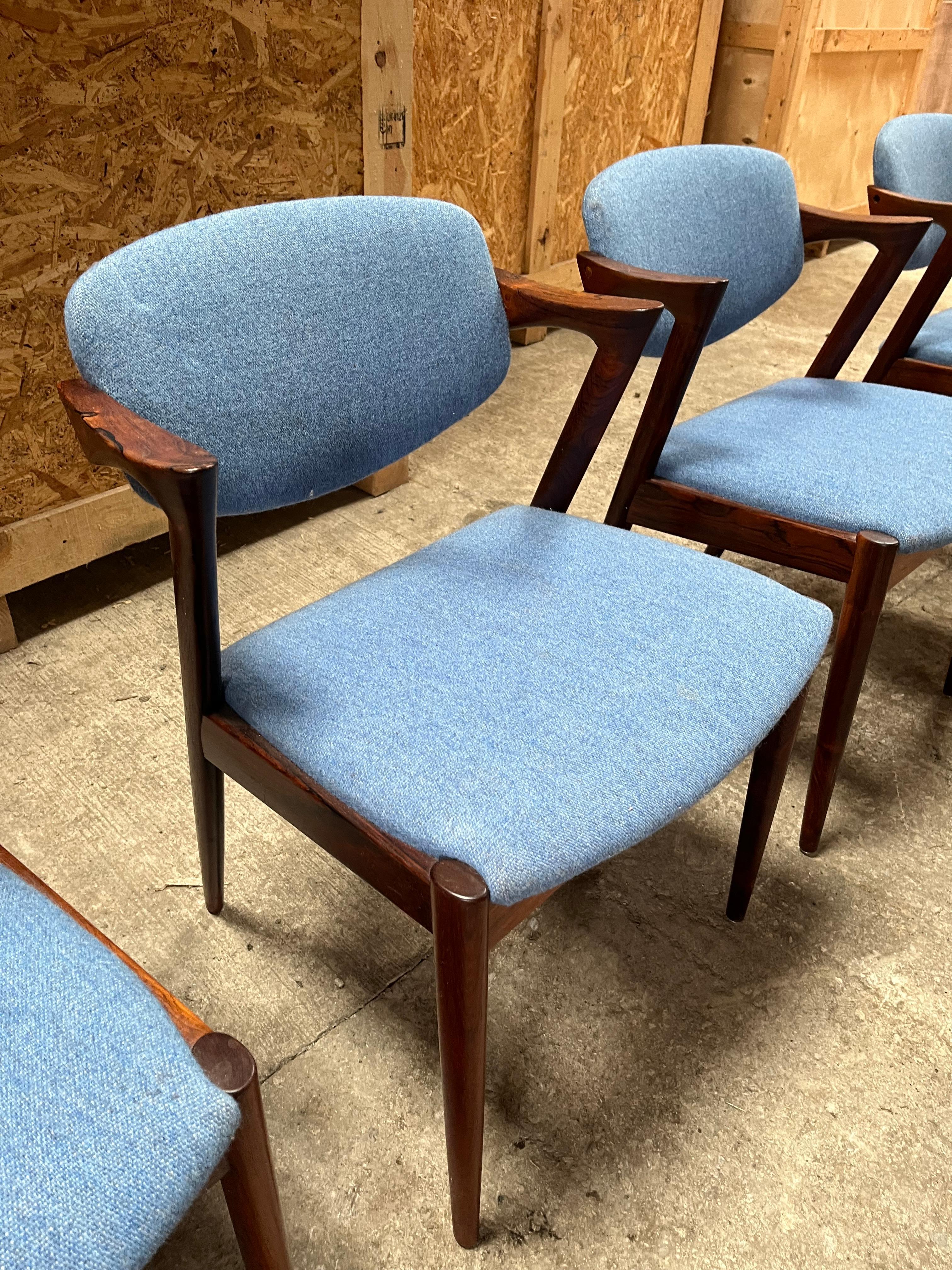 Set of 4 Kai Kristiansen chairs  For Sale 5