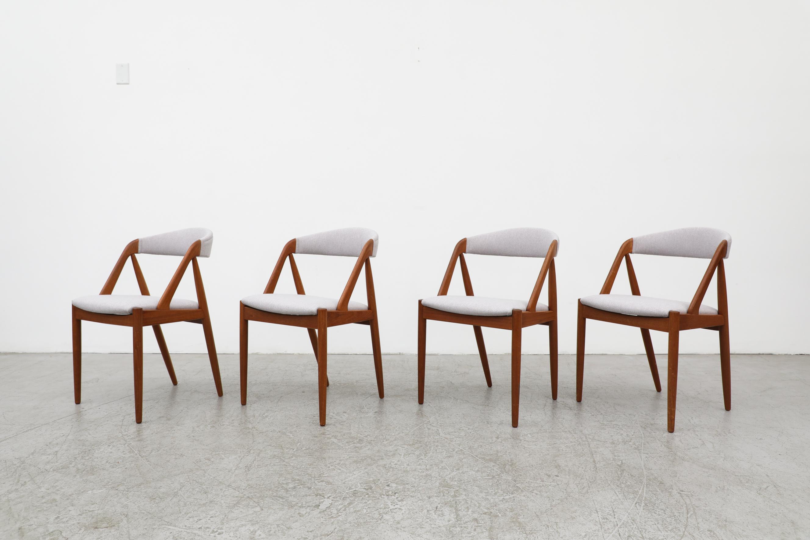 Danish Set of 4 Kai Kristiansen Chairs