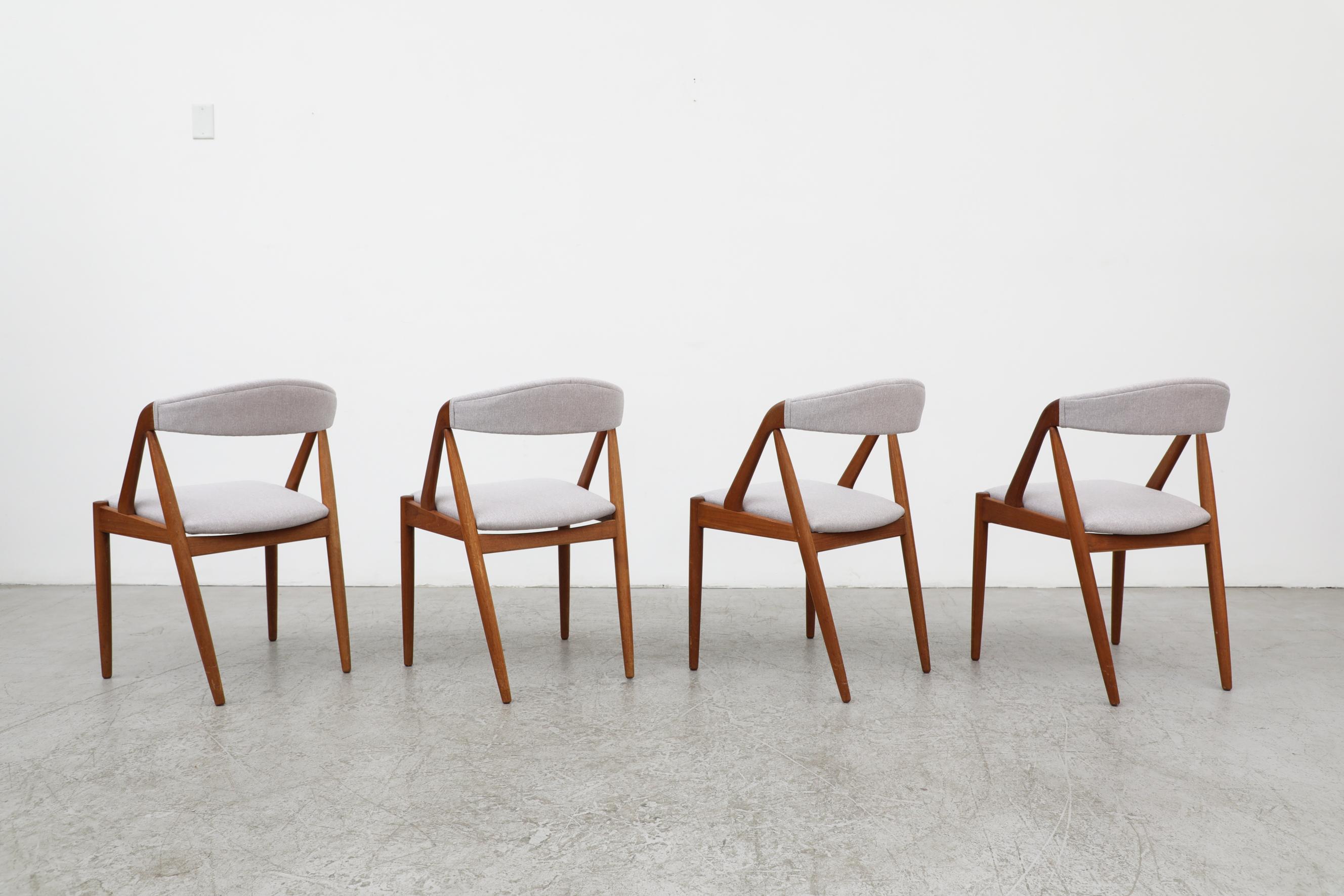 Mid-20th Century Set of 4 Kai Kristiansen Chairs
