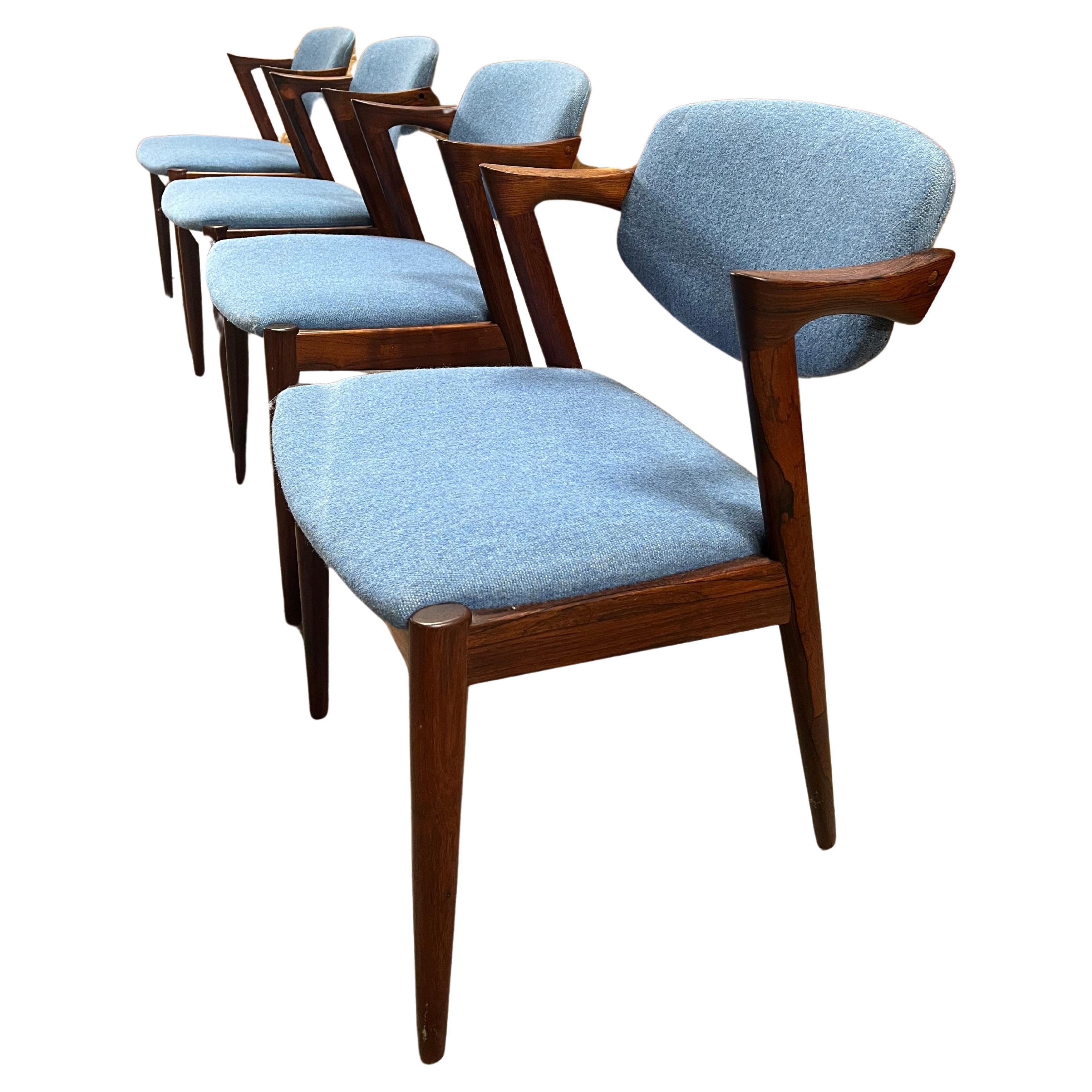 Set of 4 Kai Kristiansen chairs 