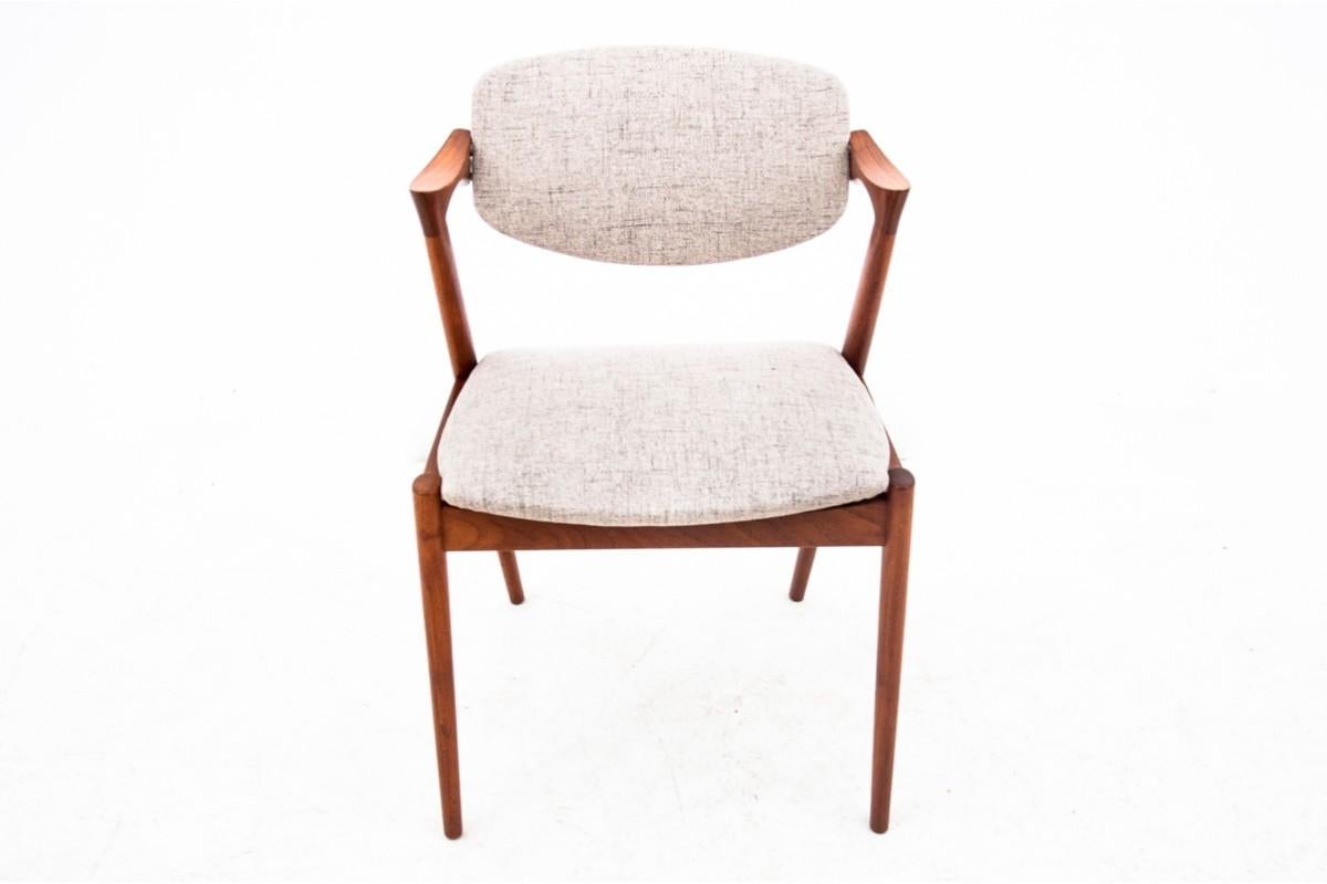 Mid-Century Modern Set of 4 Kai Kristiansen chairs, model 42, 1960s For Sale