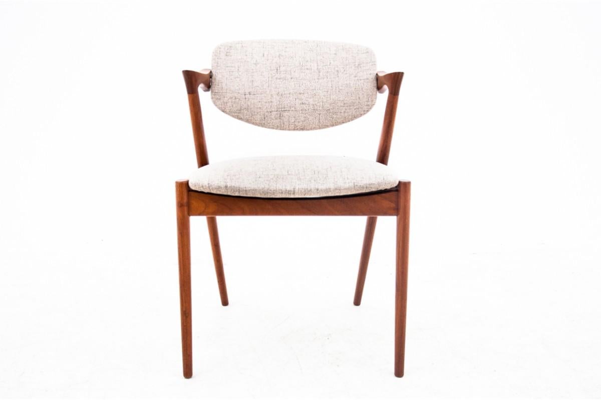 Danish Set of 4 Kai Kristiansen chairs, model 42, 1960s For Sale