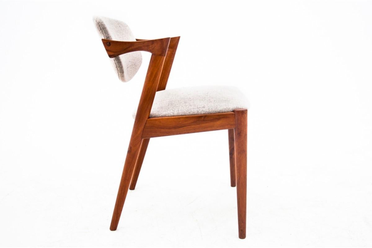Set of 4 Kai Kristiansen chairs, model 42, 1960s For Sale 1