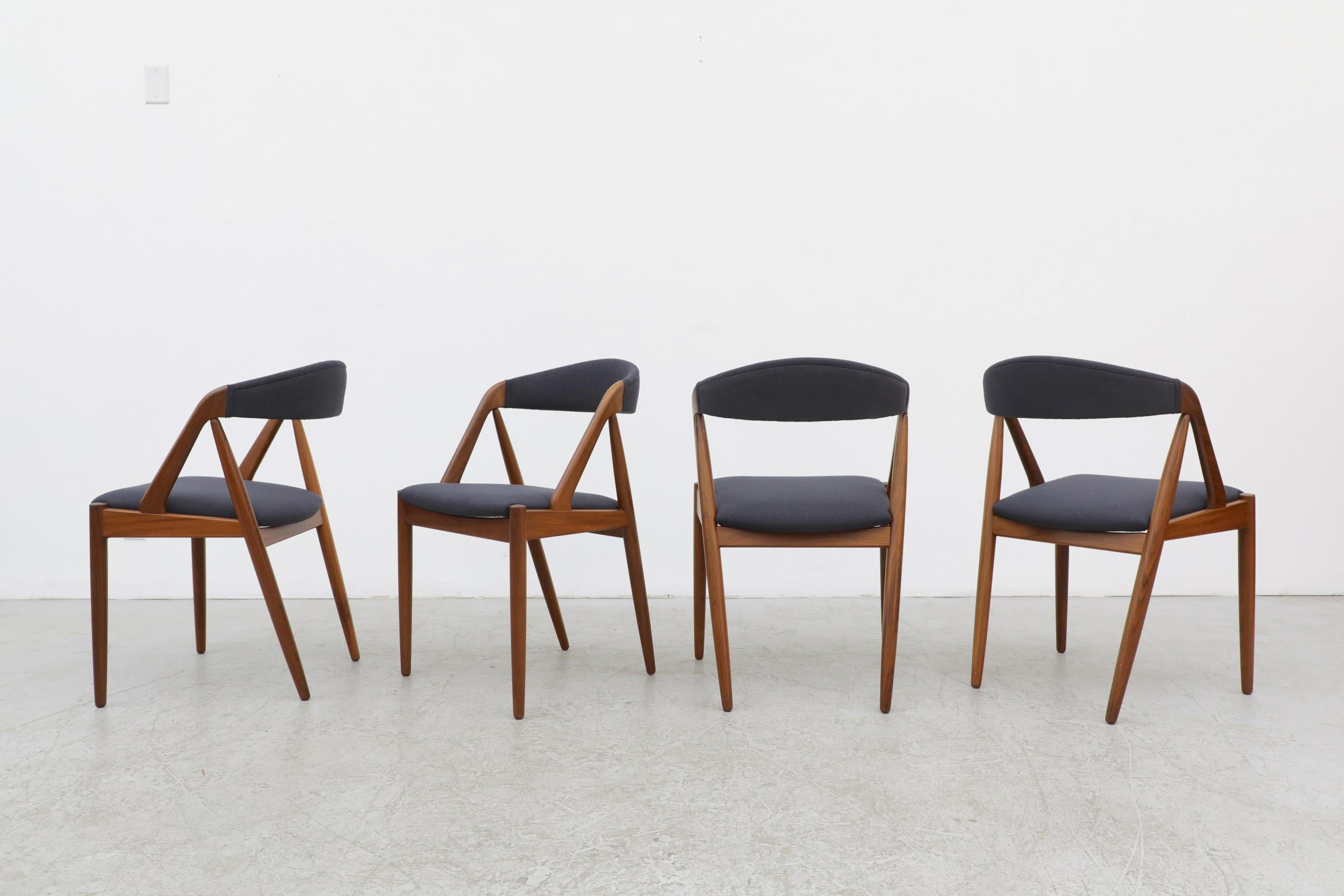 Mid-Century Modern Set of 4 Kai Kristiansen 'Handy' Dining Chairs, 1956