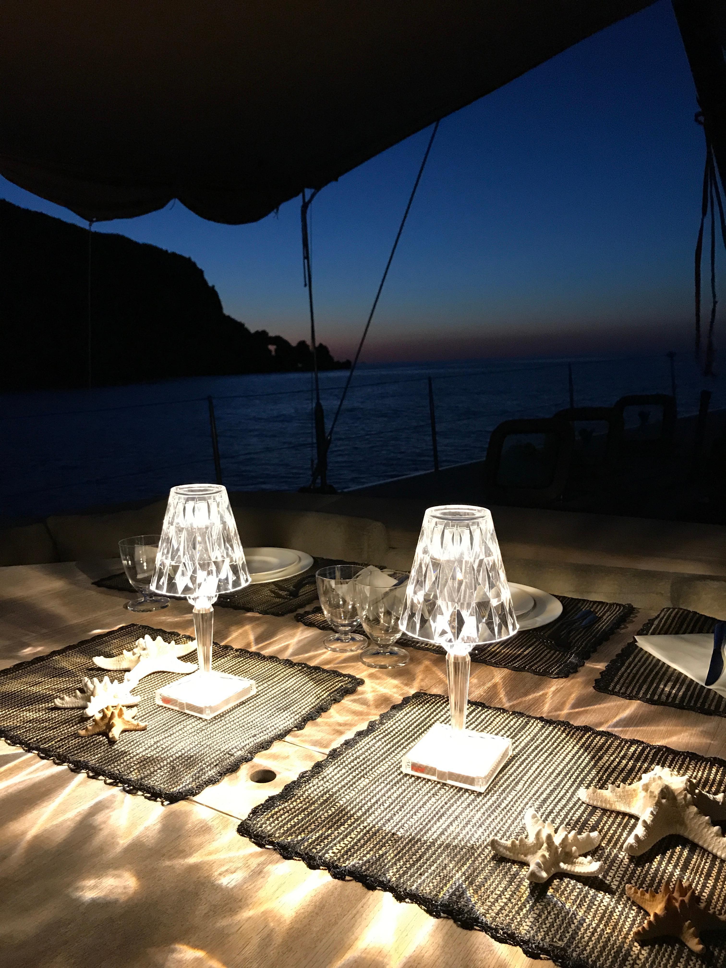 Moderne Ensemble de 4 lampes Kartell en cristal de Ferruccio Laviani en vente
