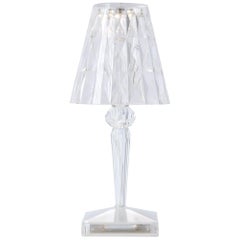 Set of 4 Kartell Battery Lamps in Crystal by Ferruccio Laviani