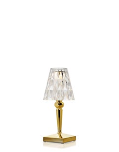 Set of 4 Kartell Battery Lamps in Metallic Gold by Ferruccio Laviani