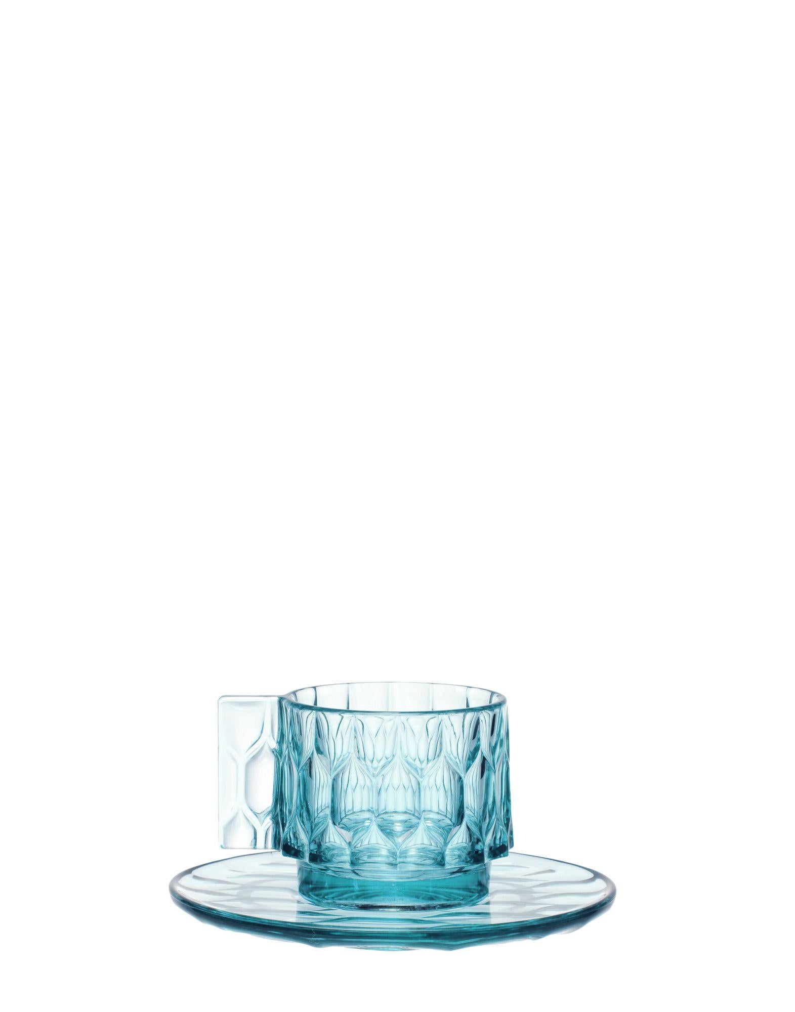 The Jellies Family, which heralded a new way of perceiving tableware by using transparent products moulded with various relief patterns, has been expanded to include new elements such as coffee services.

Dimensions: Width 4.65 in, height 2.15 in,