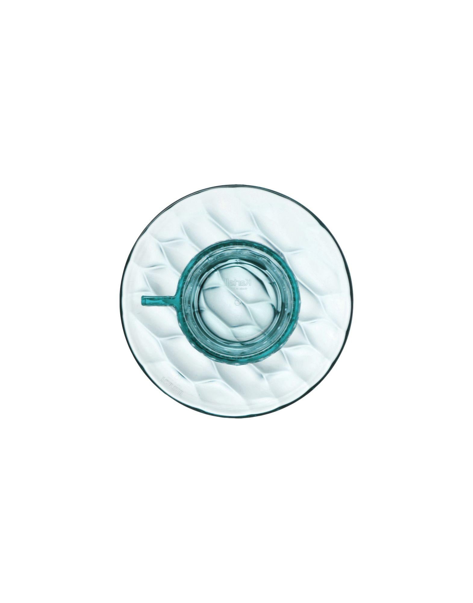 Modern Set of 4 Kartell Jellies Espresso Cup in Light Blue by Patricia Urquiola