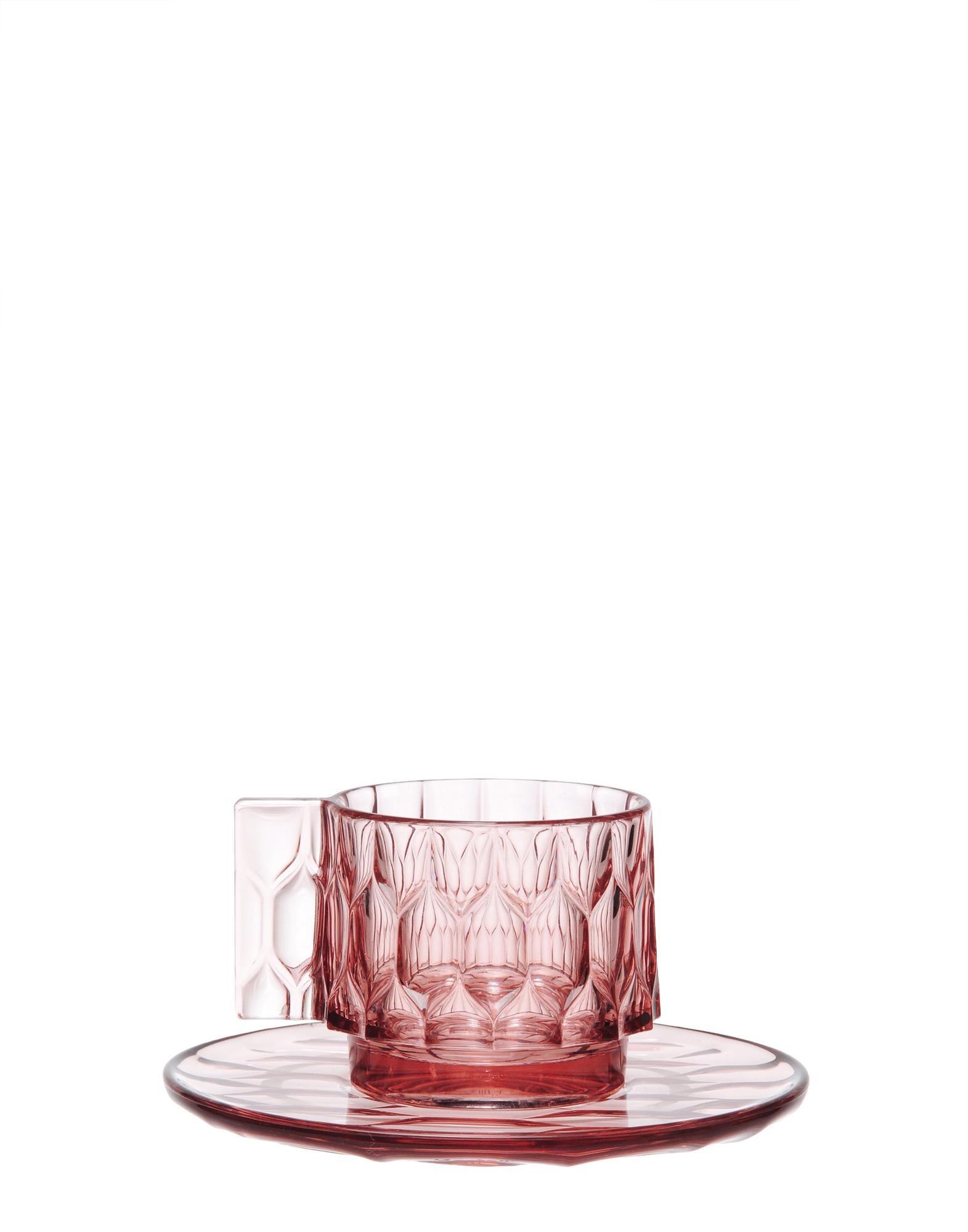 The Jellies Family, which heralded a new way of perceiving tableware by using transparent products moulded with various relief patterns, has been expanded to include new elements such as coffee services.

Dimensions: width 4.65 in, height 2.15 in,