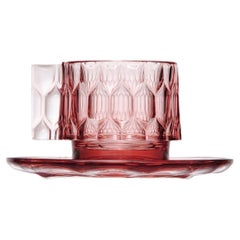 Set of 4 Kartell Jellies Espresso Cup in Pink by Patricia Urquiola