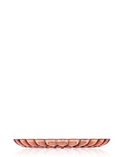 Set of 4 Kartell Jellies Round Trays in Pink by Patricia Urquiola