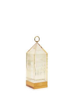 Set of 4 Kartell Lantern Table Lamps in Amber by Fabio Novembre