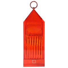 Juego de 4 lámparas de sobremesa Kartell en rojo by Fabio Novembre