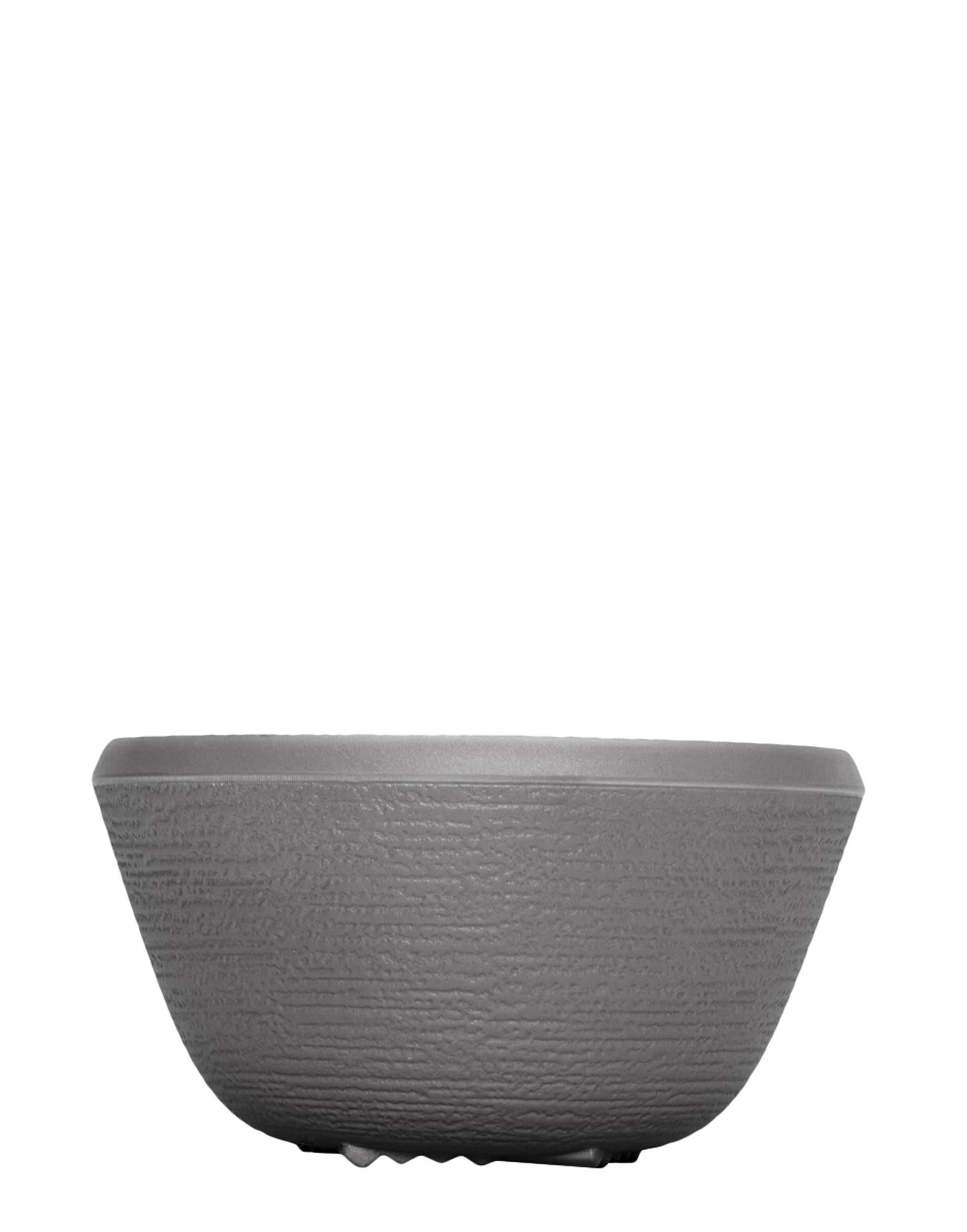 Set of 4 Kartell Trama Bowl in Anthracite by Patricia Urquiola