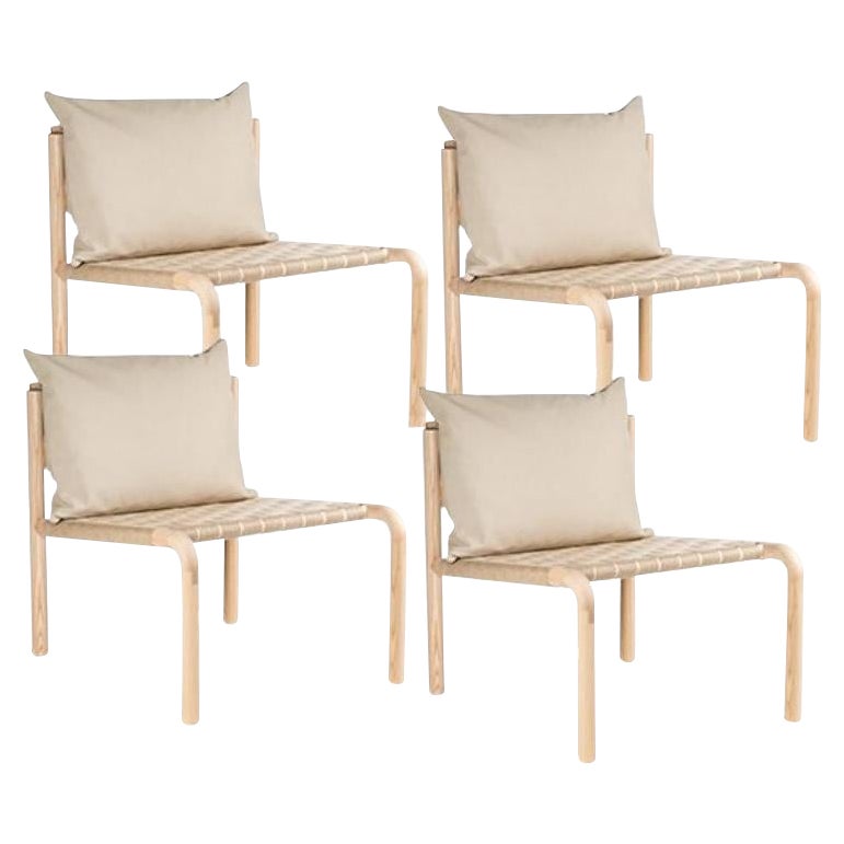 Set of 4, Kaski Lounge, Narrow by Made by Choice For Sale