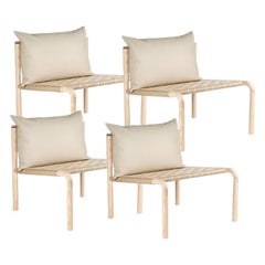 Lot de 4 fauteuils Kaski, larges, fabriqués par Made By Choice