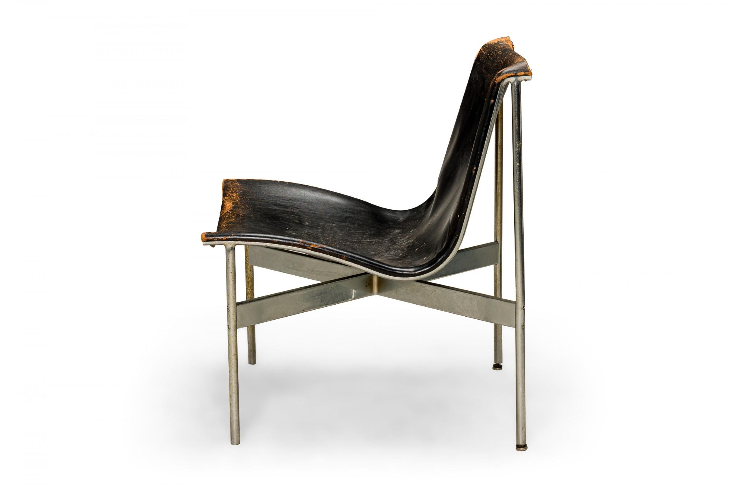 Unknown Set of 4 Katavolos, Littell & Kelley for Laverne Leather Sling Lounge Chairs For Sale