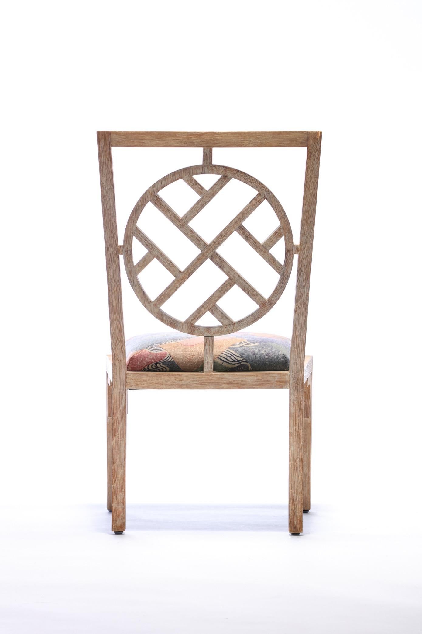 Wood Set of 4 Chinoiserie Side Chairs for the Viceroy Miami