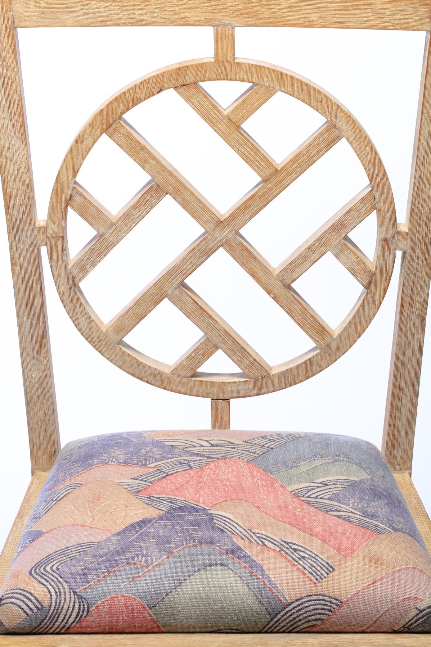Set of 4 Chinoiserie Side Chairs for the Viceroy Miami 1