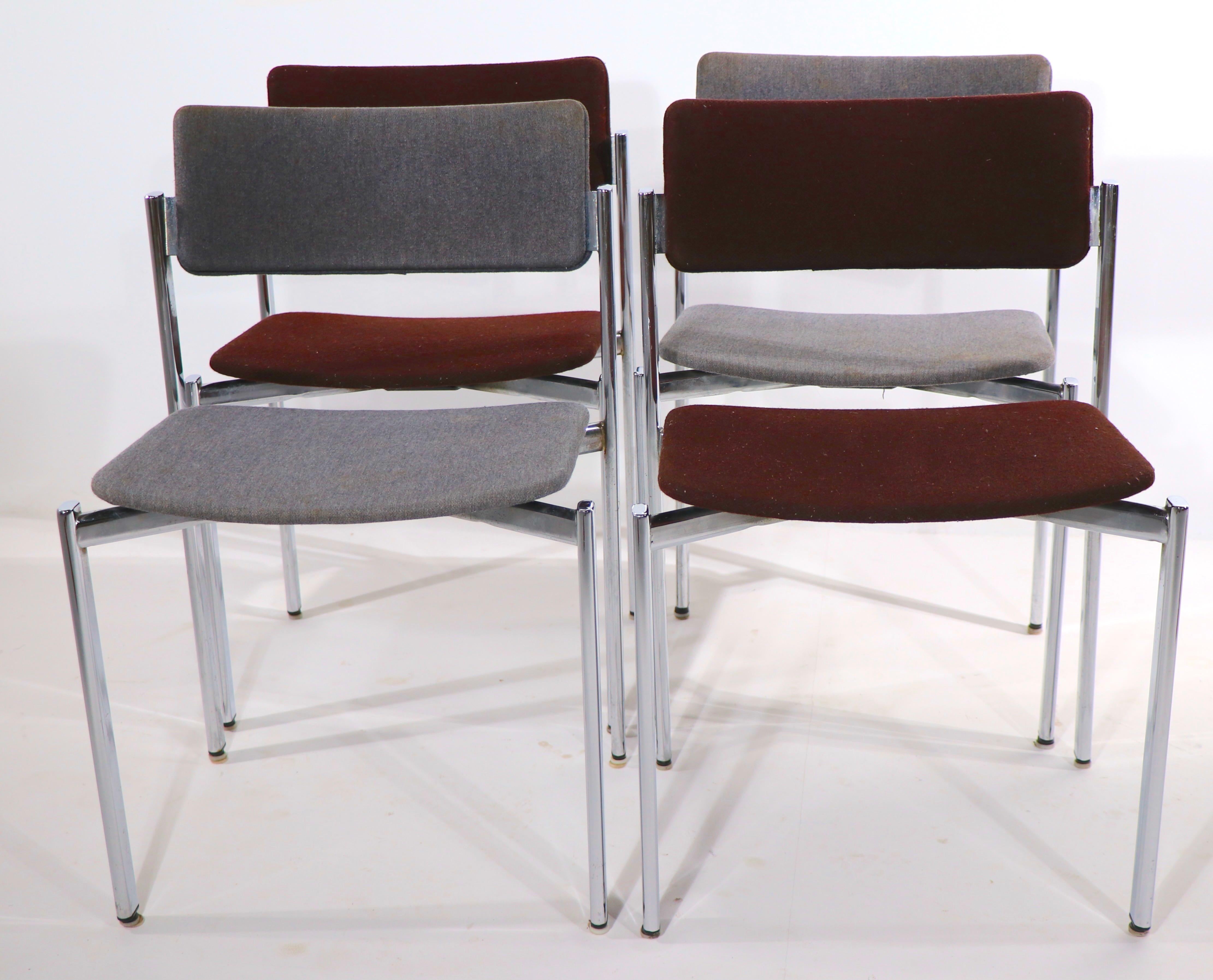 20th Century Set of 4 Kiki Chairs Designed by Ilmari Tapiovaara for Stendig