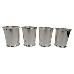 Set of 4 Kirk Sterling Silver Mint Julep Cups