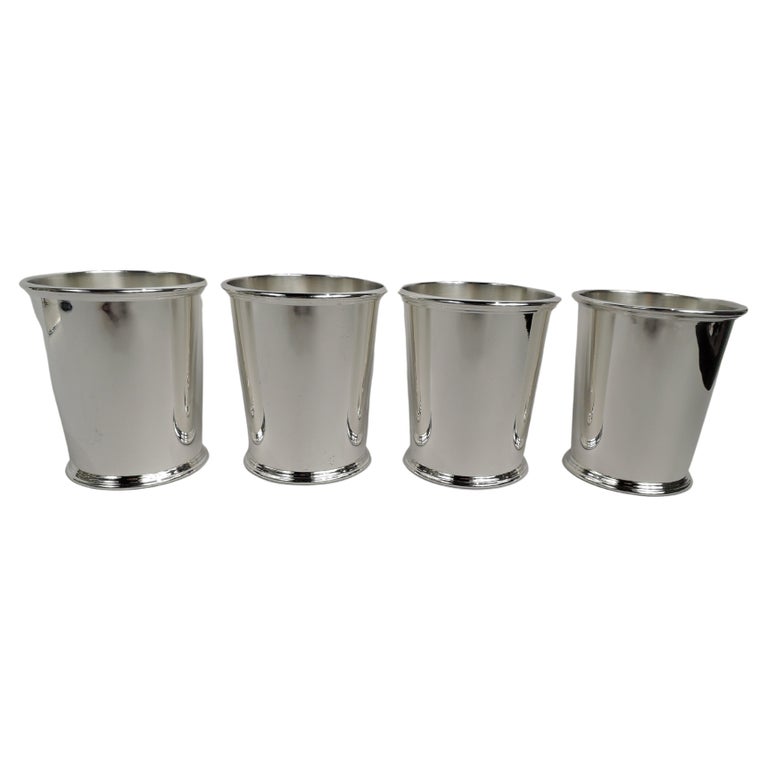Set of 4 Kirk Sterling Silver Mint Julep Cups For Sale at 1stDibs