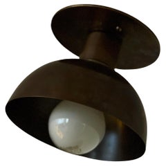Set of 4 Kitchen Spotlights - Brown Shades & Brass fittings