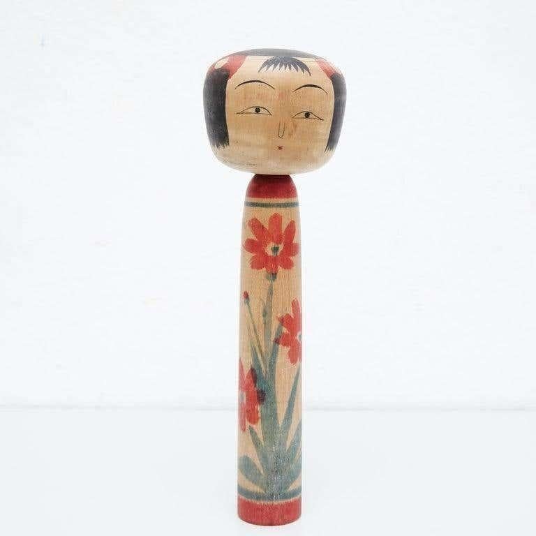 Ensemble de 4 poupées Kokeshi en vente 2