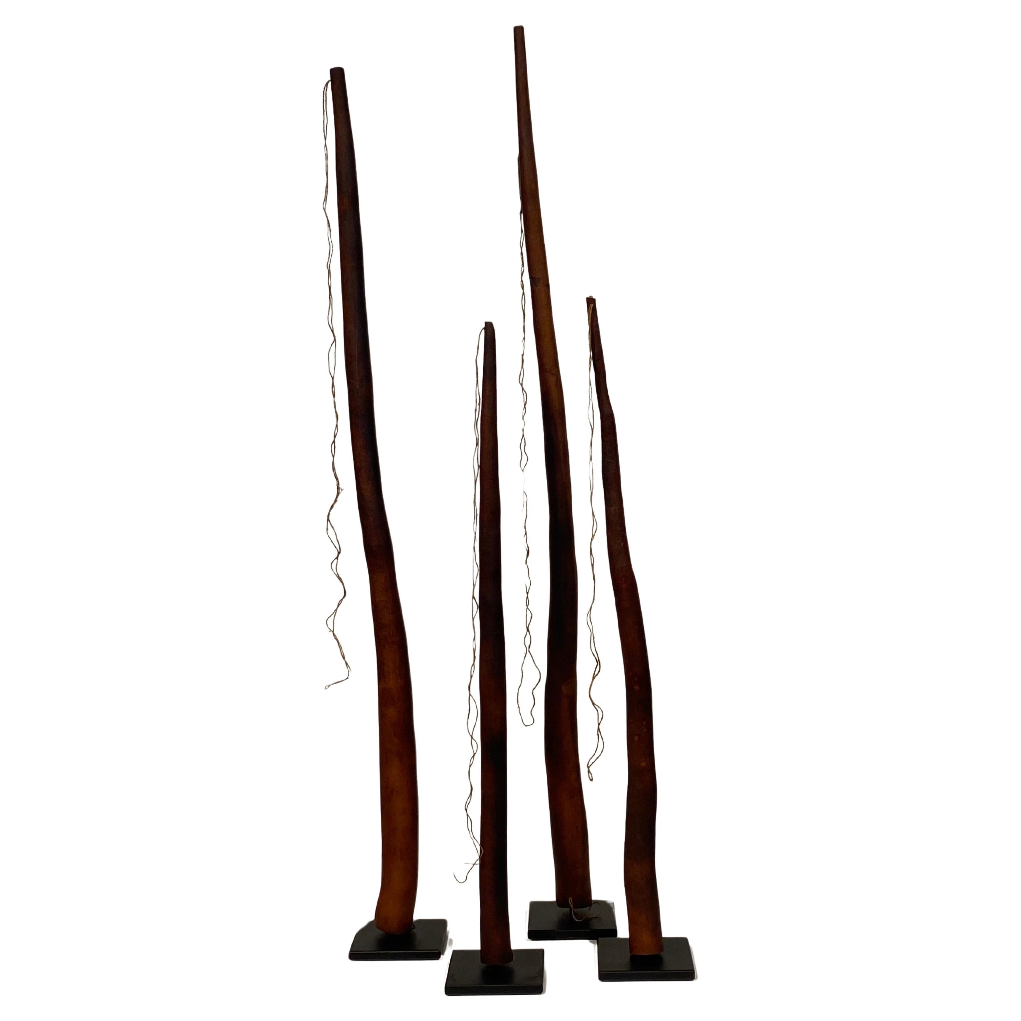 Set of 4 Kotekas From Papua New Guinea