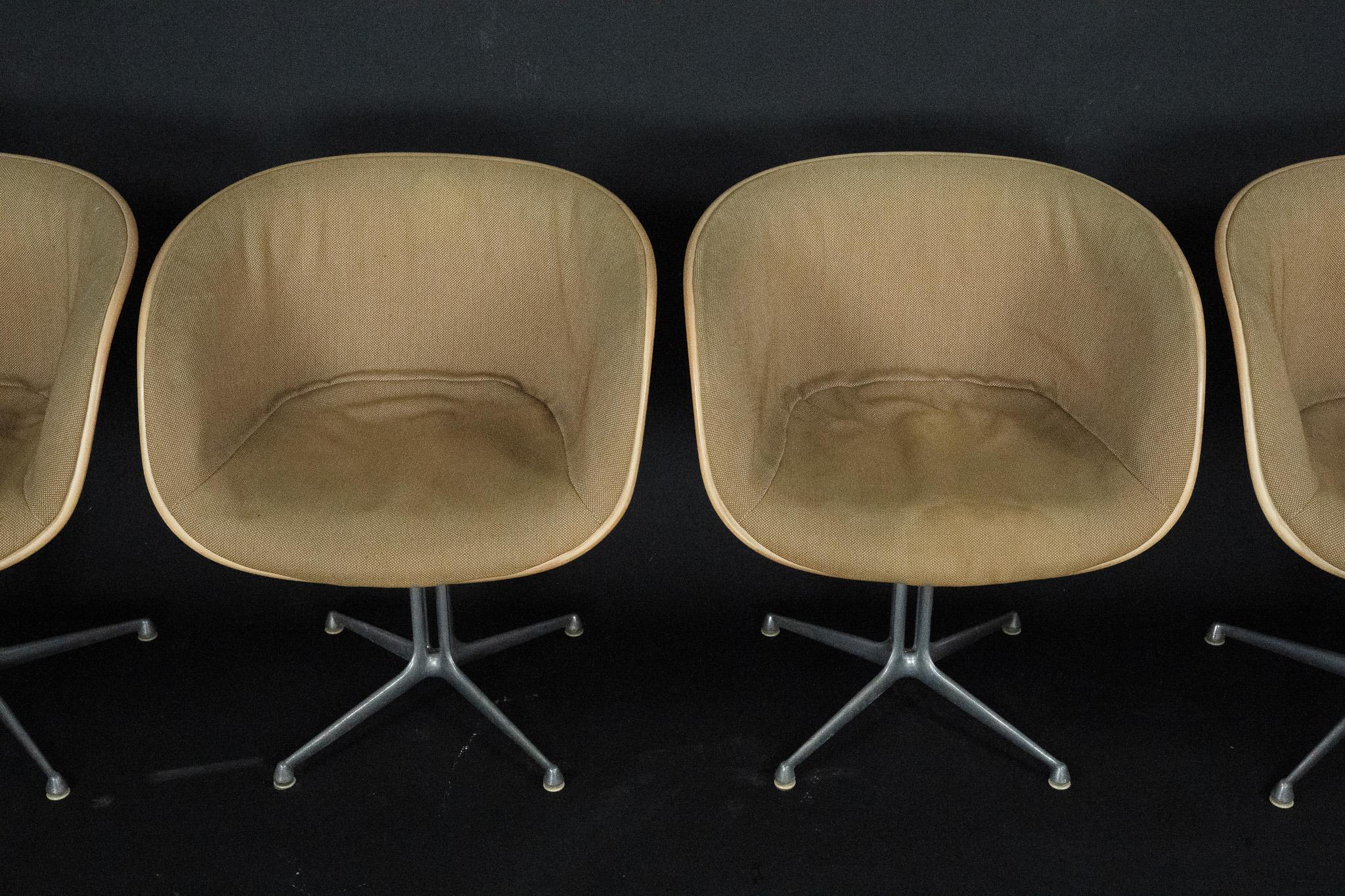 Américain Ensemble de 4 fauteuils club La Fonda par Charles Eames pour Herman Miller. États-Unis, années 1960 en vente