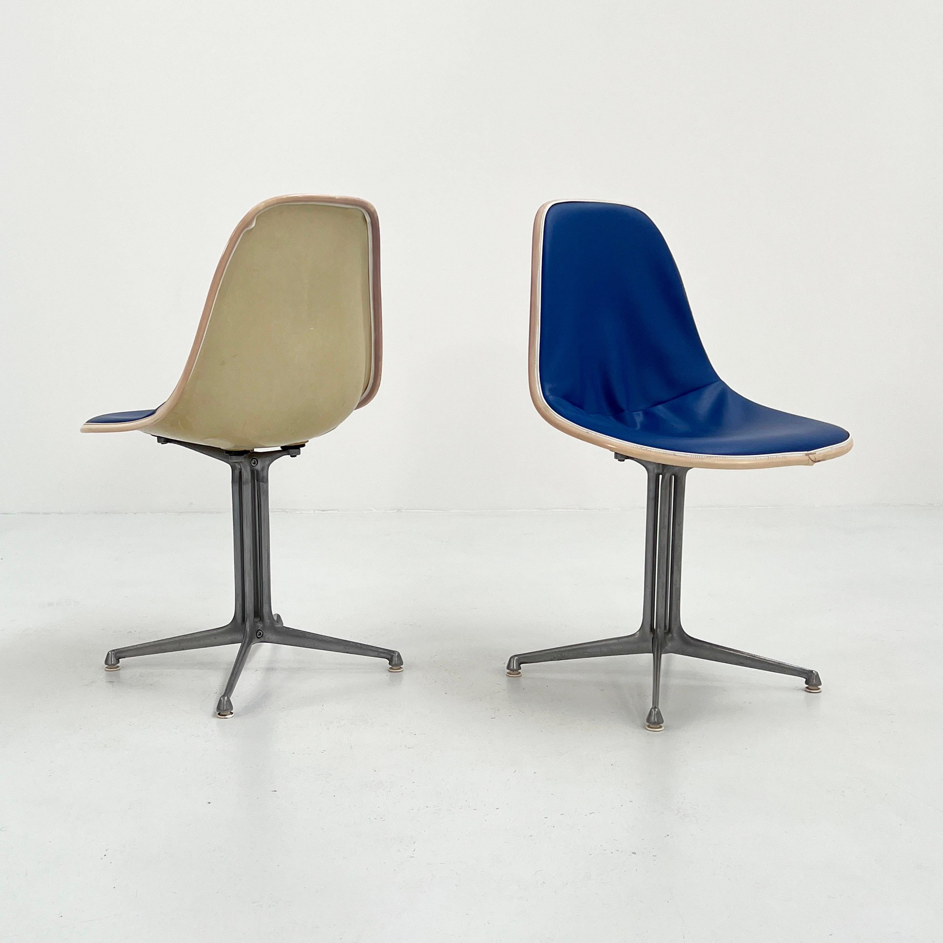 Metal Set of 4 La Fonda Dining Chairs by Charles & Ray Eames for Herman Miller, 1960s