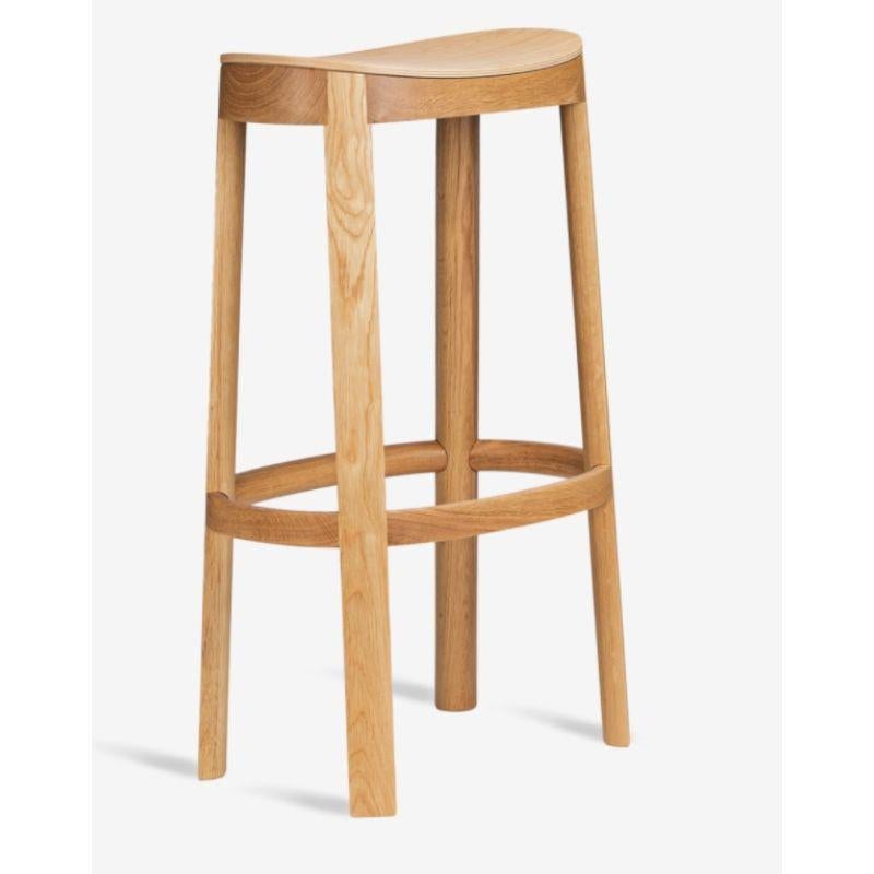 Set of 4, Lammi Bar Stool, Natural Ash by Made By Choice In New Condition For Sale In Geneve, CH