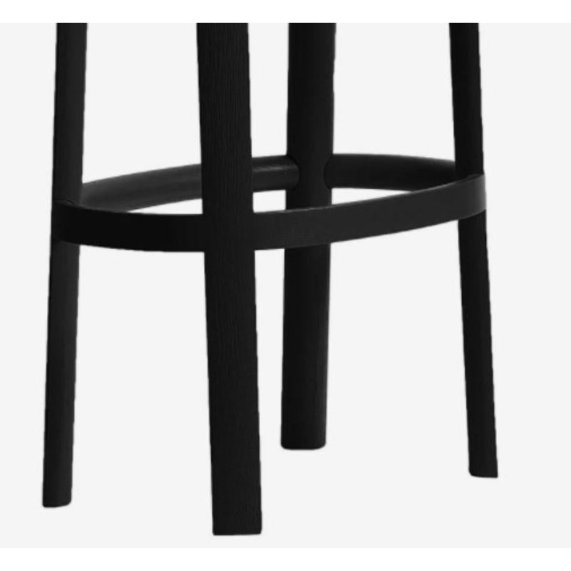 Finnish Set of 4, Lammi Bar Stools, Tall & Black by Made by Choice For Sale