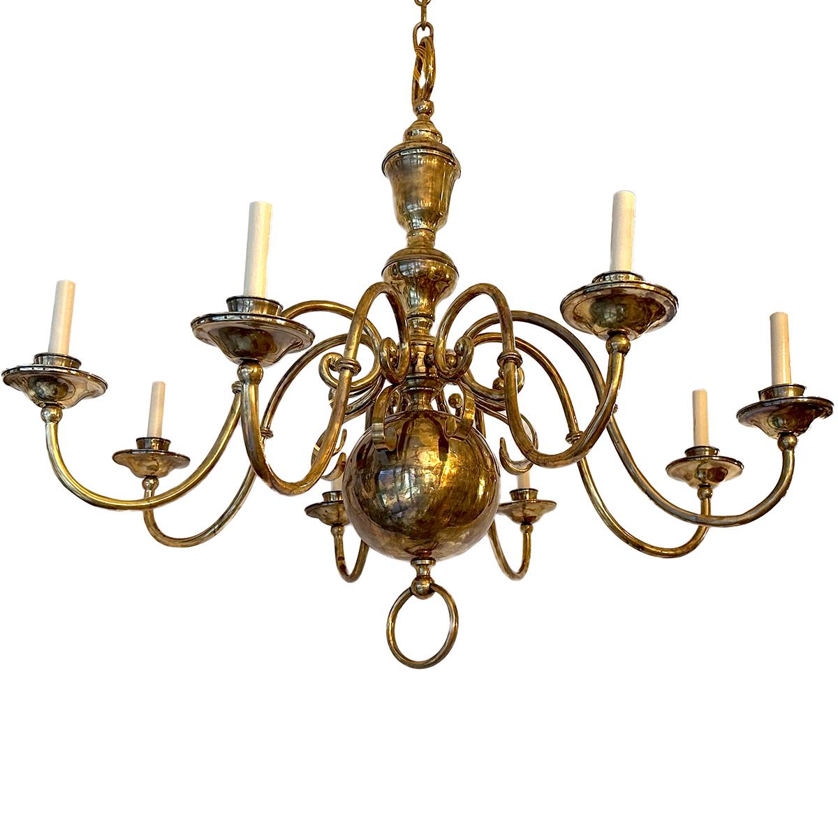Dorato Set di 4 grandi lampadari olandesi. Venduto singolarmente. in vendita