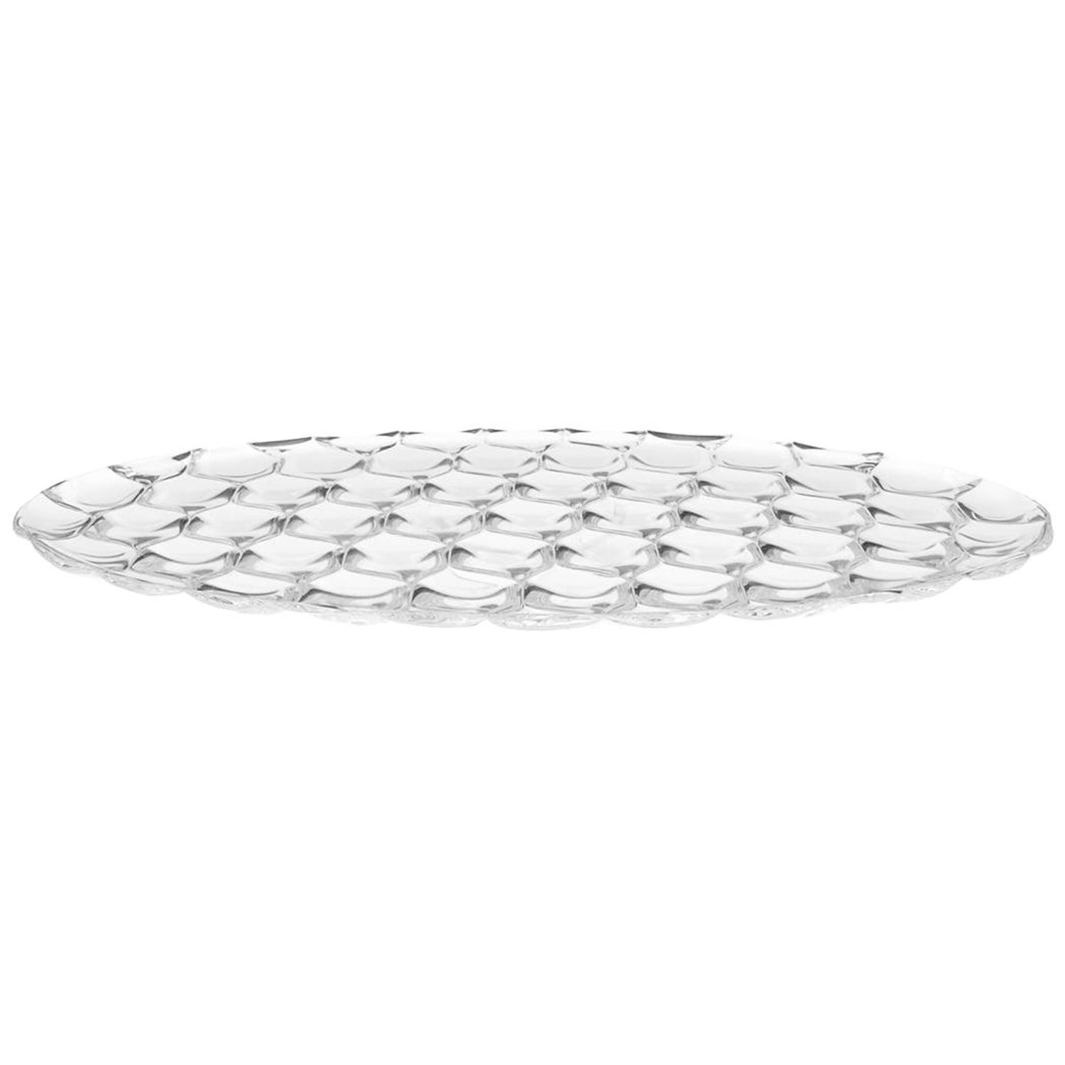 Set of 4 Large Kartell Jelly Plates in Crystal by Patricia Urquiola For  Sale at 1stDibs