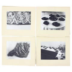 Set von 4 großen Vintage-Fotograps von Keramik-Kunstwerken von Ditta Abrhamova, Cz