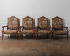 Set of 4 Late 19th/Early 20th Century French Louis XVI Style Armchairs