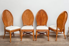 Set of 4 "Leaf Back" Chairs, France, 1960s
