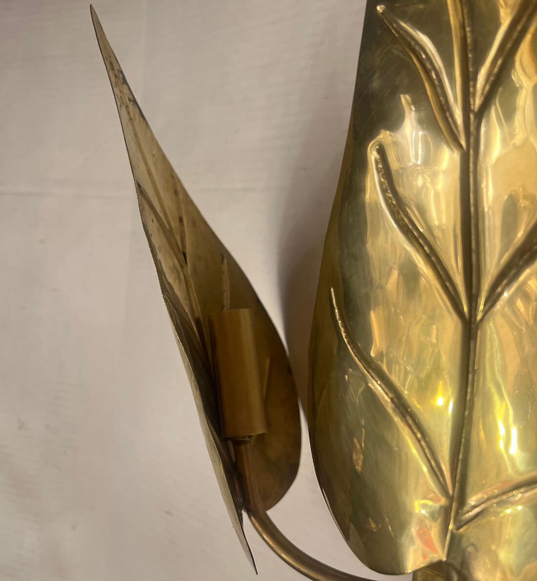 italien Ensemble de 4 pièces  Appliques en forme de feuilles, vendues par paires en vente