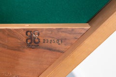 Set of 4 leather armchairs and a table from Bernini, 1980’s Italy