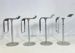 Satz von 4 "Lem" Theken-/Barhockern von Shin & Tomoko Azumi für LaPalma, Italien 2000