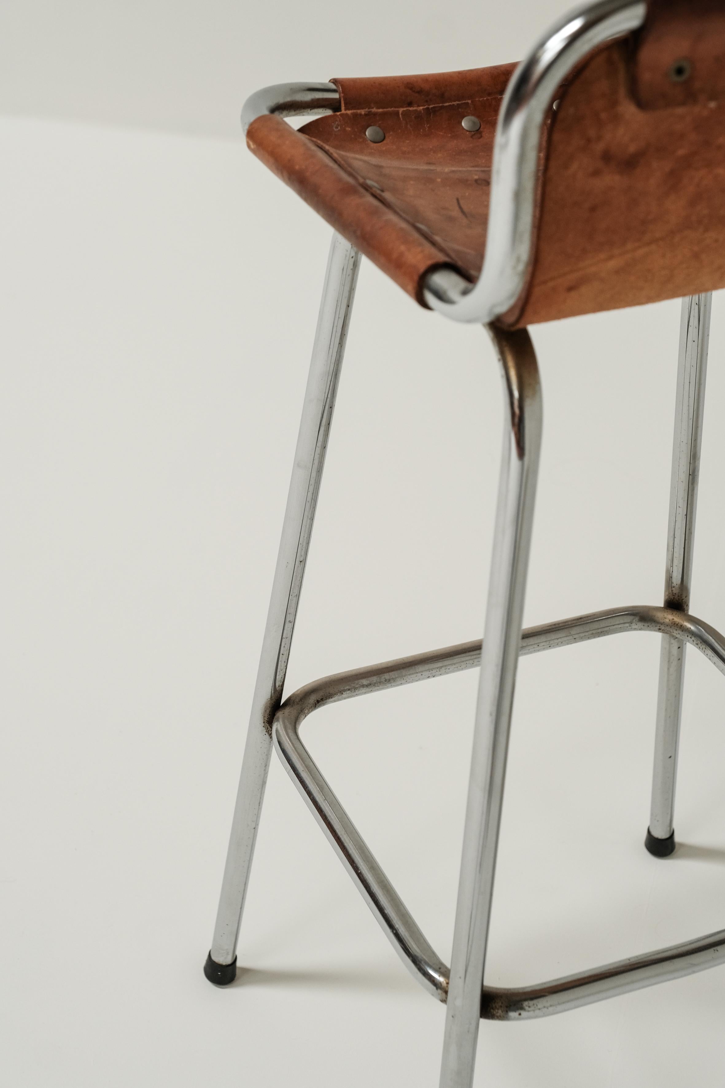 Set of 4 les Arcs bar stools , Charlotte Perriand 1960, France 1