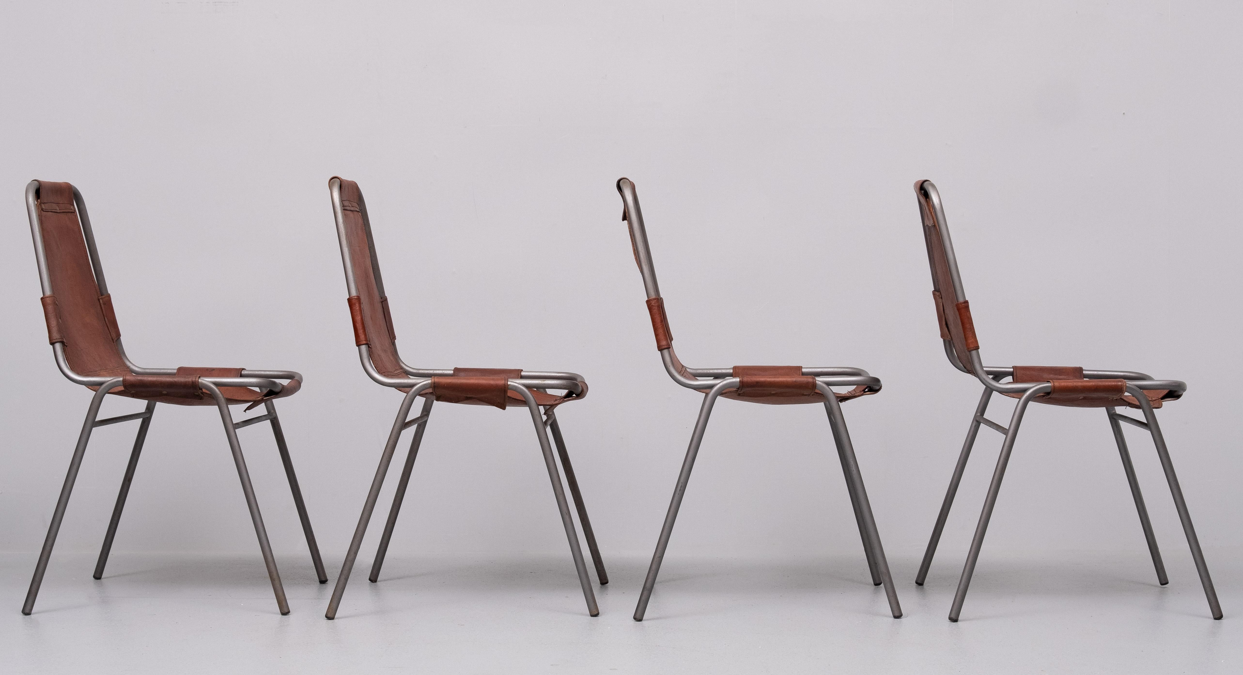 Mid-Century moderno Set di 4 sedie 