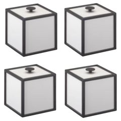 Set of 4 Light Grey Frame 10 Box by Lassen