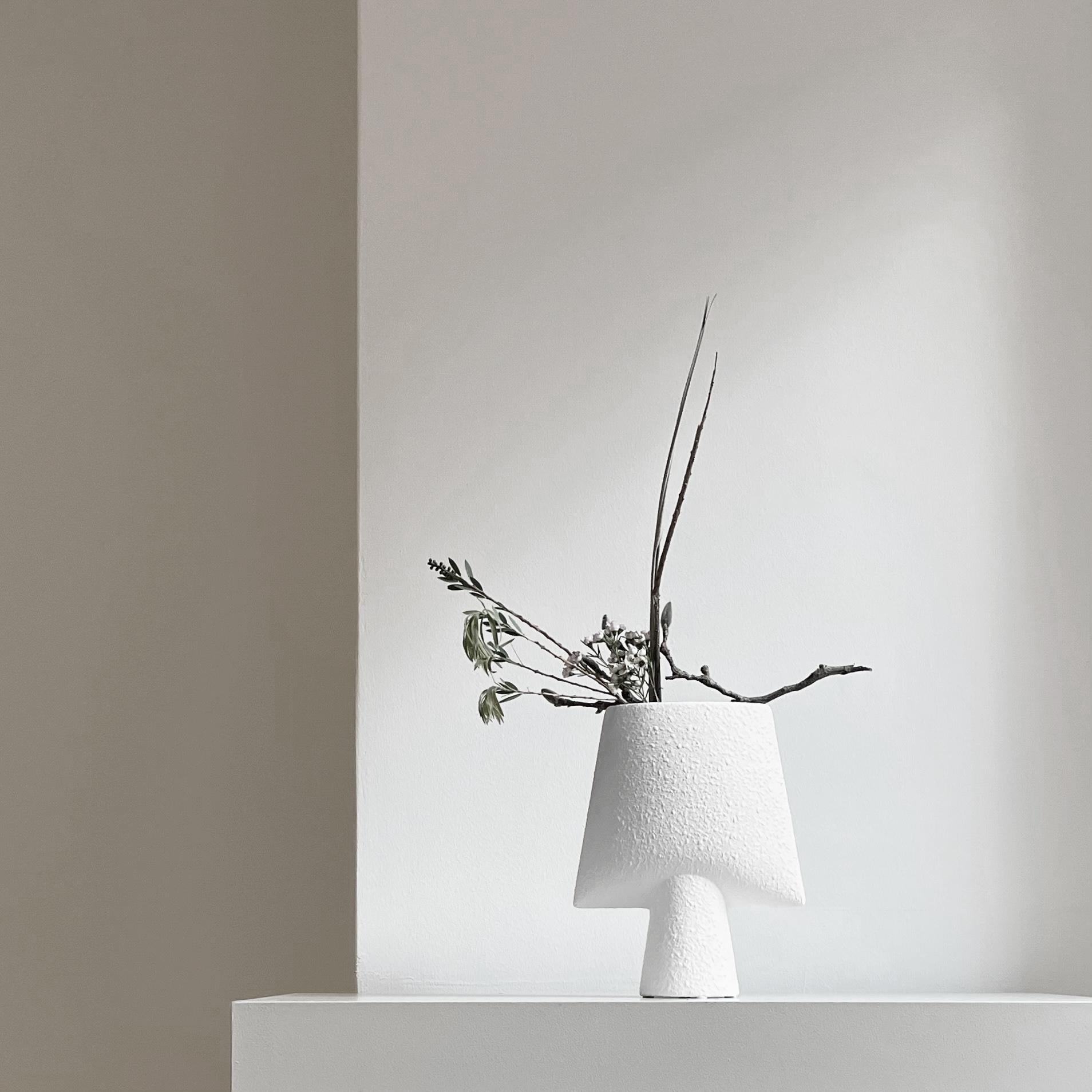 Danish Set of 4 Light Grey Mini Sphere Vase Square by 101 Copenhagen For Sale